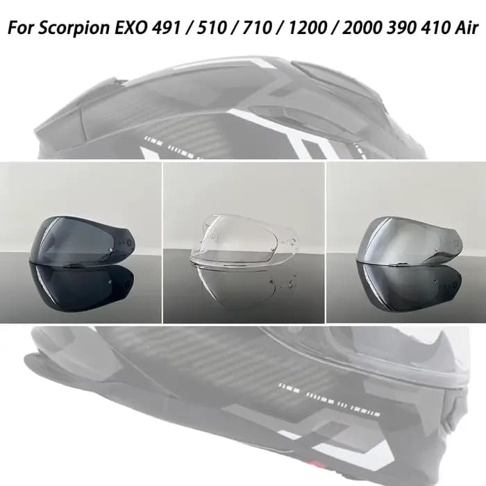 Visière de casque pour Scorpion EXO 491 / 510 / 710 / 1200 / 2000 390 410
