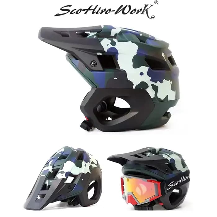 Casque de vélo de montagne demi-visage