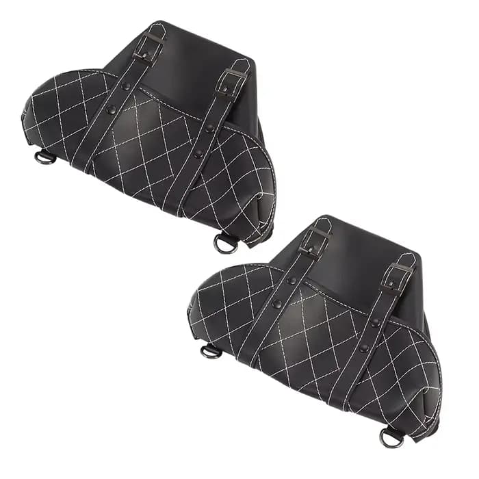 Sacoches de moto classiques en cuir PU pour Honda
