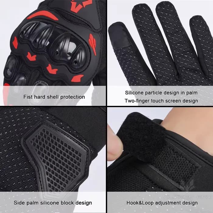 Gants de Moto en Polyester pour Homme et Femme