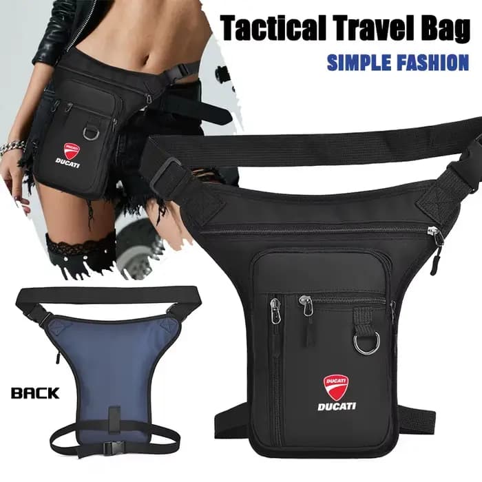Pour Ducati Monster Panigale Diavel Superleggera V4 V2 nouveau sac de jambe de moto Fanny Pack ceinture Bum sacs mâle