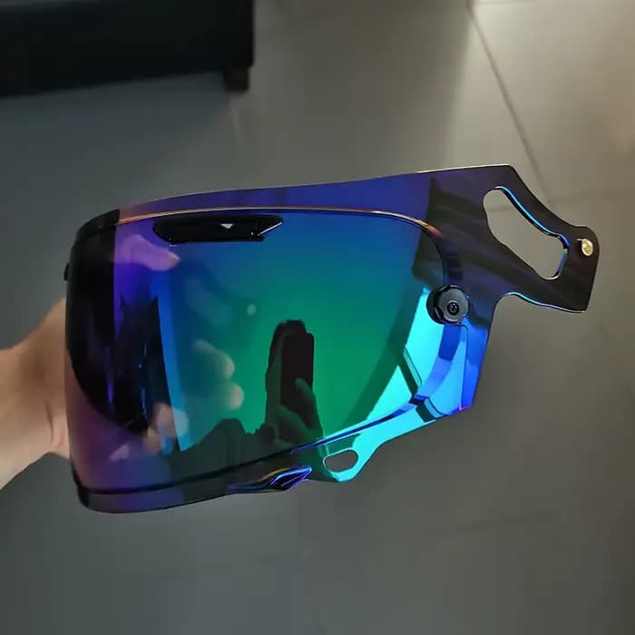 Pour lentilles de casque ARAI galvanisées transparentes
