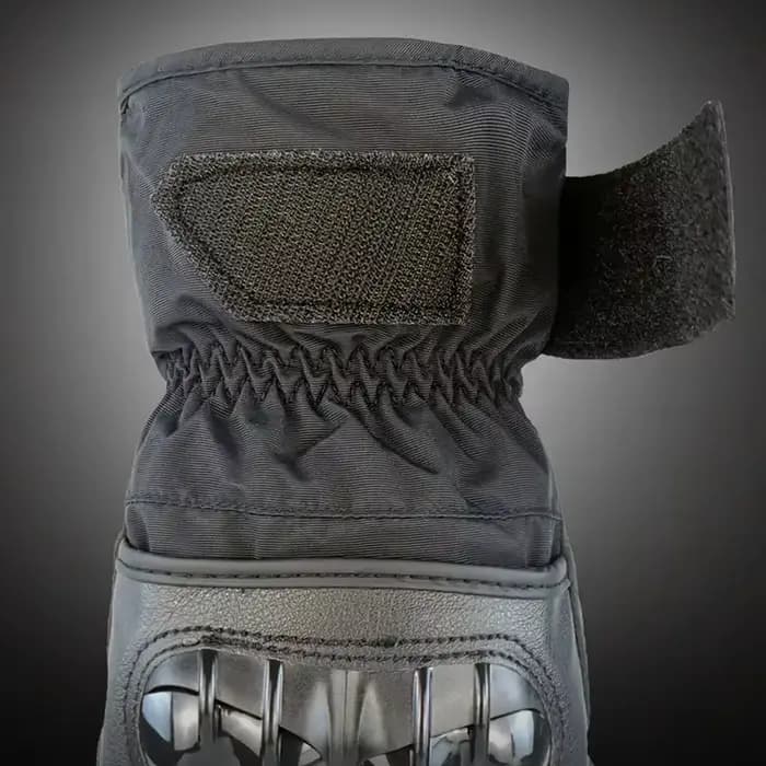 Gants de course de Moto imperméables coupe-vent hiver chaud en cuir cyclisme vélo résistant au froid
