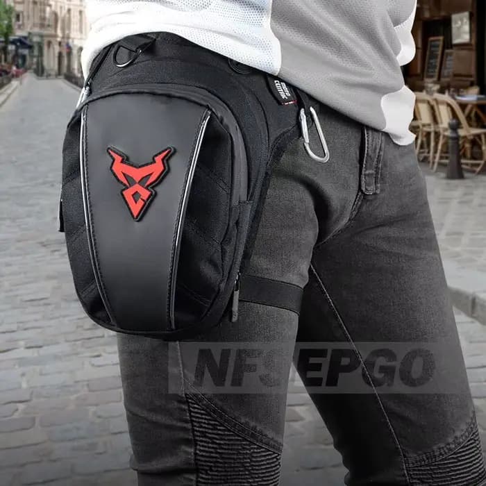 Sac de jambe de taille basse pour moto