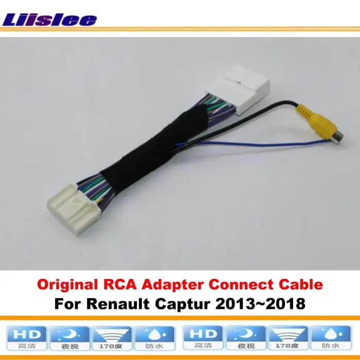 Caméra de recul d'origine pour Renault Captur 2013-2018, accessoires OEM, adaptateur RCA