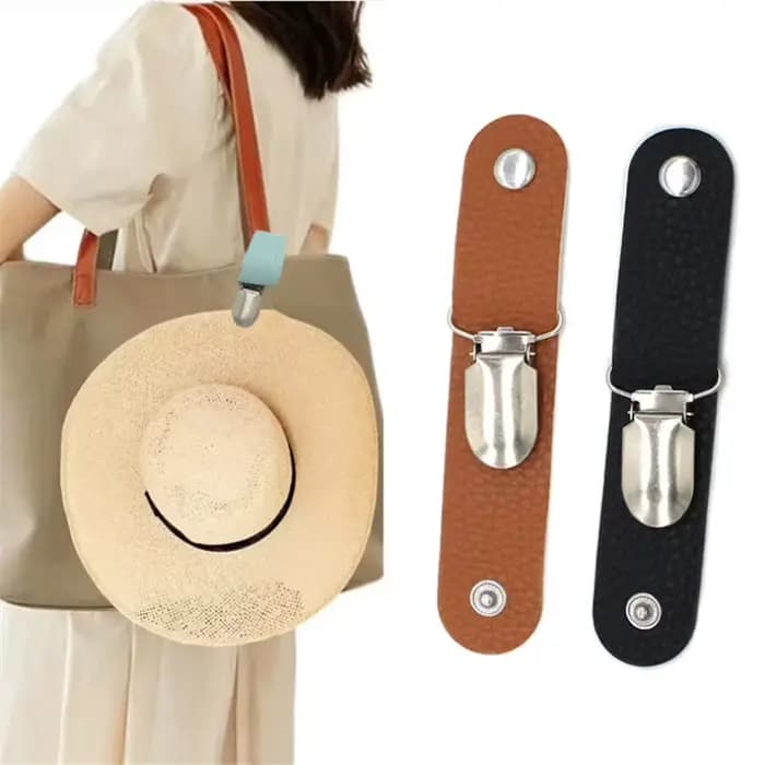 Clip de chapeau de voyage, sac à dos d'extérieur, sac de rangement de bagages, Clip de chapeau multifonctionnel, Clip de chapeau de paille, accessoires de chapeau