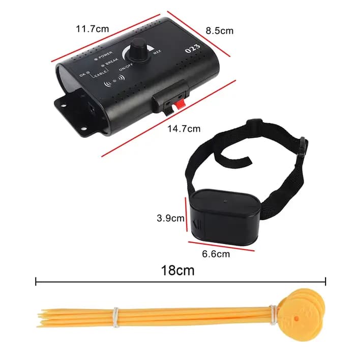 Système de clôture électronique pour animaux de compagnie, collier de clôture électrique pour chien, collier de dressage pour chien, collier à choc sonore, étanche, accessoires pour animaux de compagn