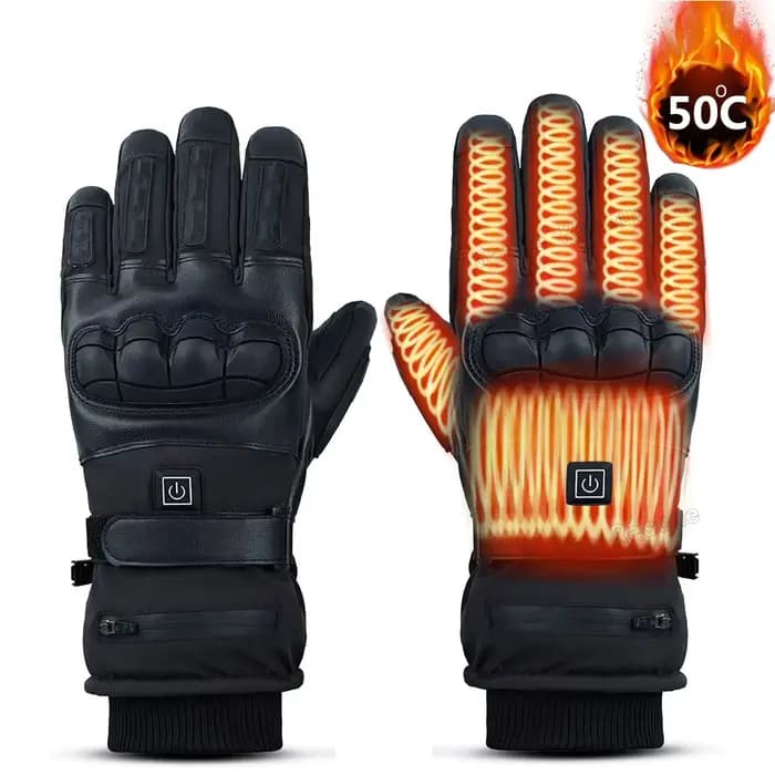 Gants de moto chauffants pour hommes