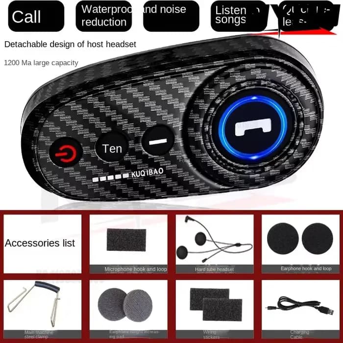 Casque de moto à motif en fibre de carbone