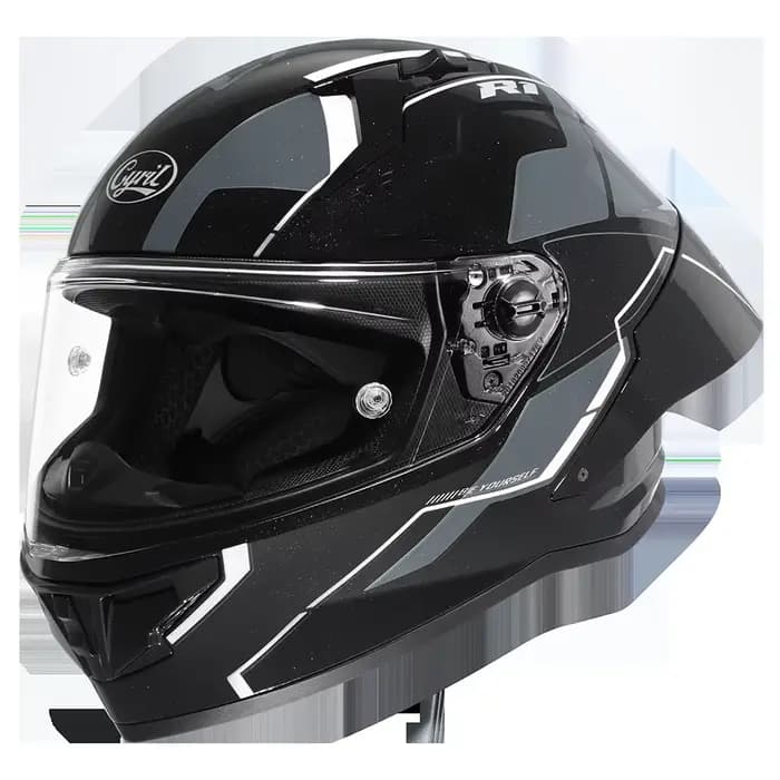Casque de moto intégral rétro casques légers de motocross avec visières magnétiques