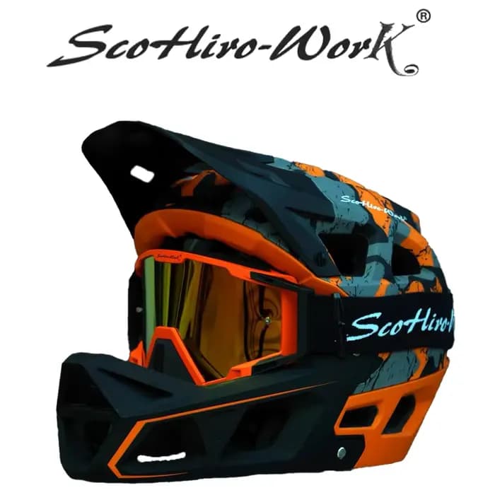 Casque intégral vtt descente Sports de plein air Motocross course