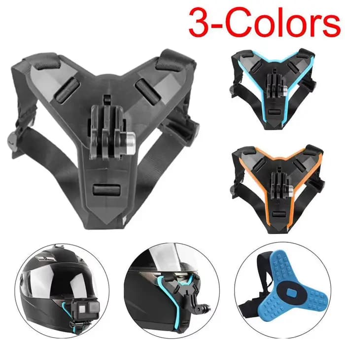 Support de mentonnière de casque de moto