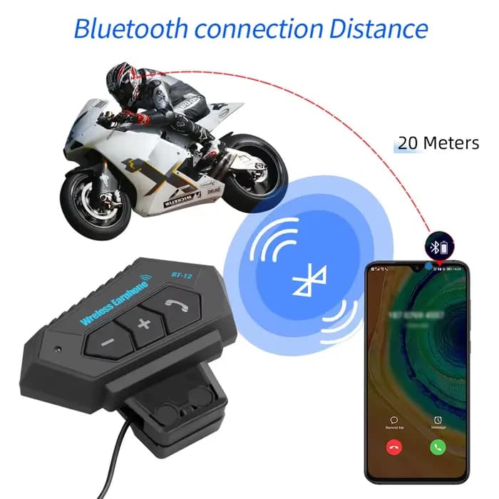 Oreillette Bluetooth 4.2 pour moto