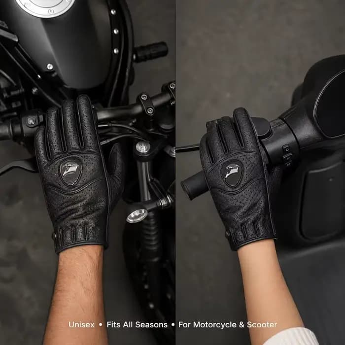 Gants de moto rétro pour hommes et femmes