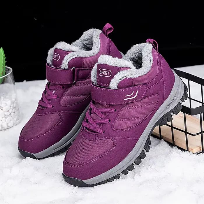 ELUVA bottes d'hiver pour hommes chaussures d'extérieur antidérapantes imperméables thermiques