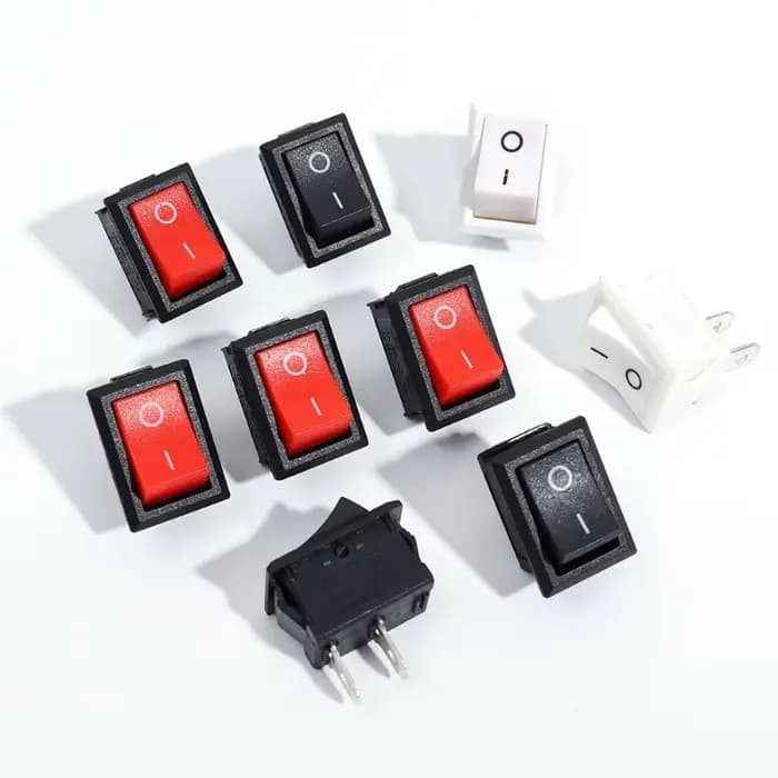 5/15 pièces bouton poussoir 21x15mm SPST 2Pin 6A 250V KCD11 Snap-in marche/arrêt bascule bateau maison moto interrupteur noir rouge blanc