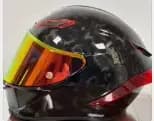 Casque de moto intégral Pista GPR rose avec nœud