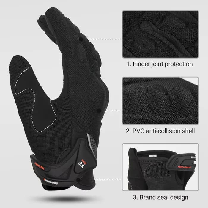 Gants de moto respirants pour moto
