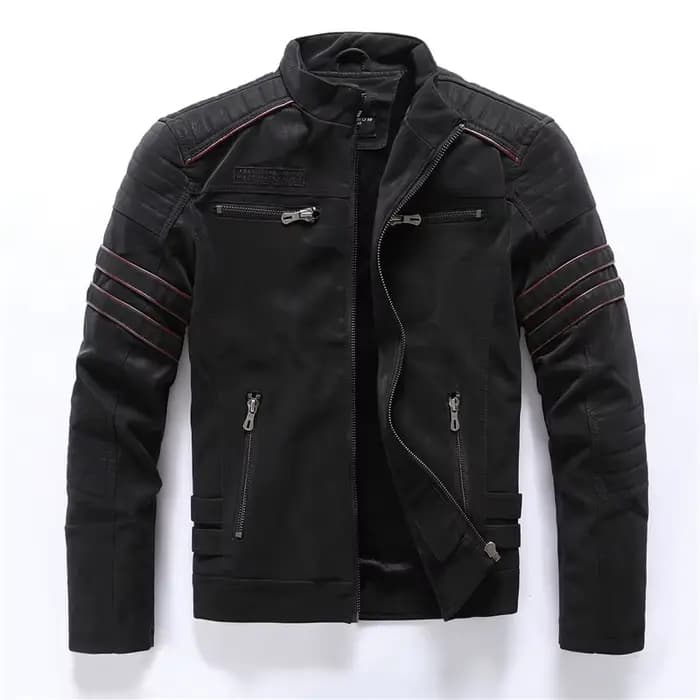 Mcikkny – veste et manteaux de motard en cuir pour hommes