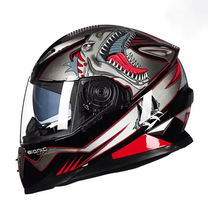 Casque de moto intégral hommes femmes DOT hiver sécurité Anti-buée étanche double lentille équitation