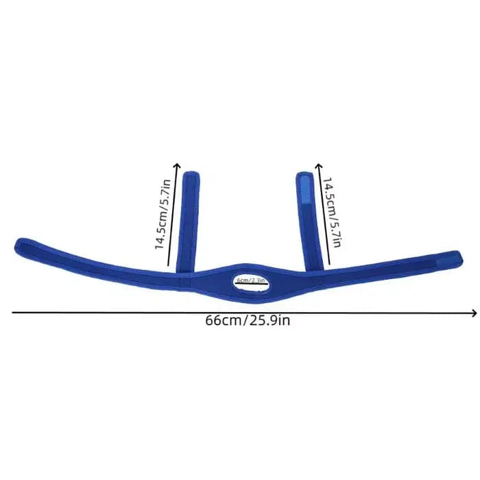 1 pièce Sangle de menton réglable en néoprène pour le sommeil, solution anti-apnée et anti-ronflement, outil de soutien du sommeil