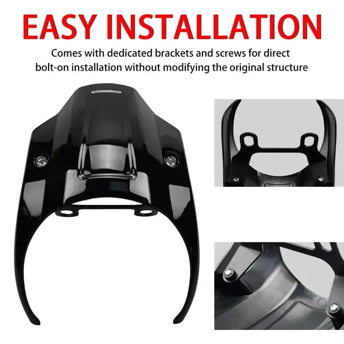 Accessoires de moto, couvercle de carénage de phare noir adapté pour Harley Softail Breakout FXBR FXBRS 2018 - 2020 2021 2022 2023