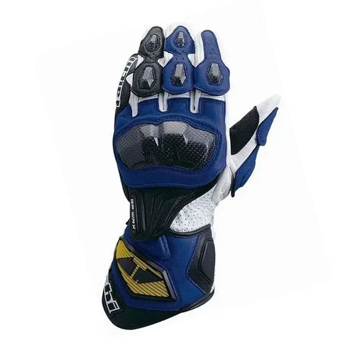 Gants de Protection de Moto en Cuir et Fibre de Carbone