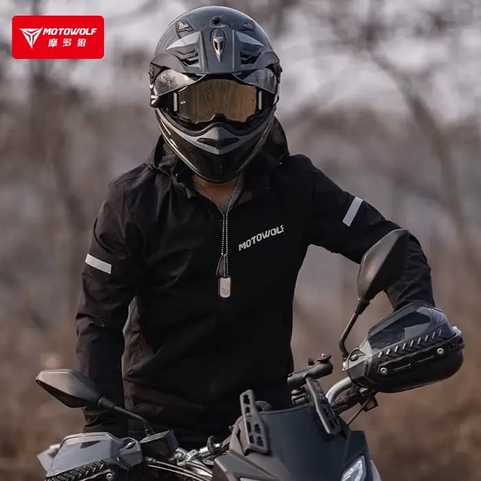 Motowolf-Veste de moto imperméable pour homme