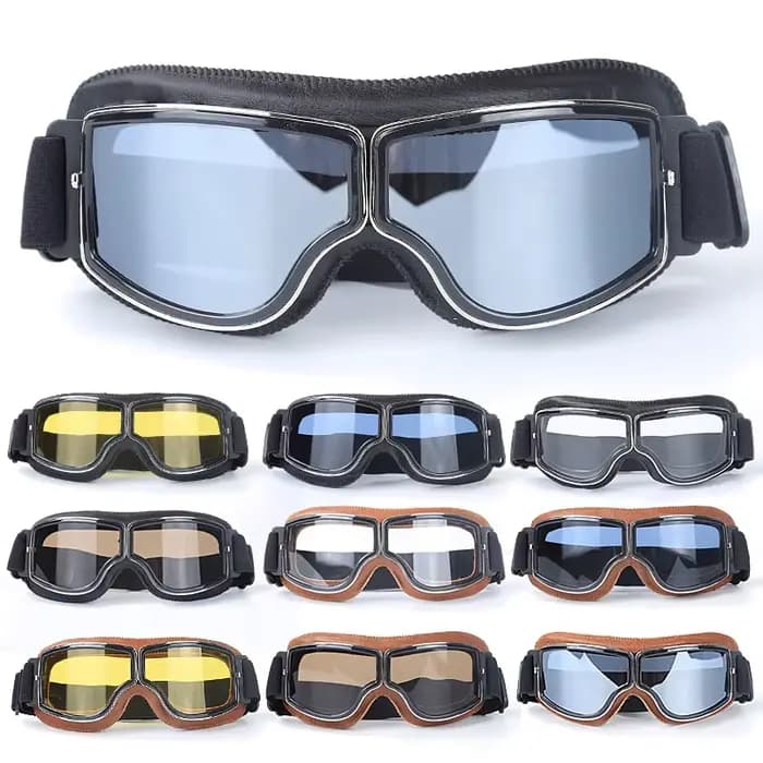 Lunettes de moto coupe-vent pour casque de moto