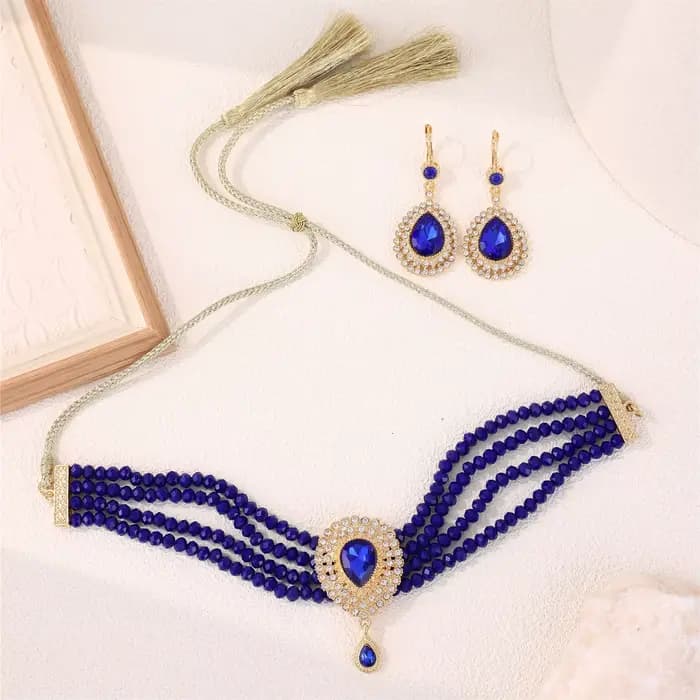 Ensemble de bijoux à la mode pour femmes marocaines – Accessoires traditionnels luxueux pour les fêtes de mariage et les cadeaux de vacances