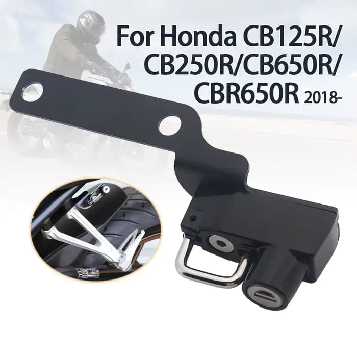 Verrou antivol pour casque de moto