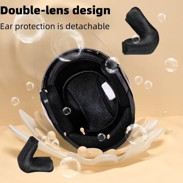 Casque de moto de style ouvert