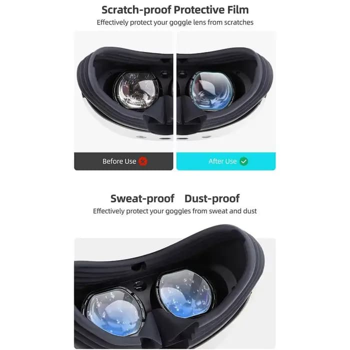 Lentille de lunettes anti-rayures pour casque PSVInter