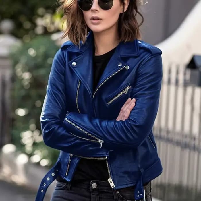 Veste de motard de moto à la mode pour femmes