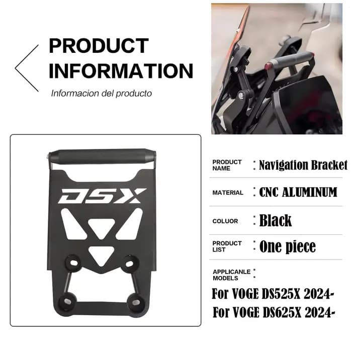 Nouveau pour VOGE DS525X DS625X 525 625 DSX DSX625 accessoires support de chargement de téléphone portable