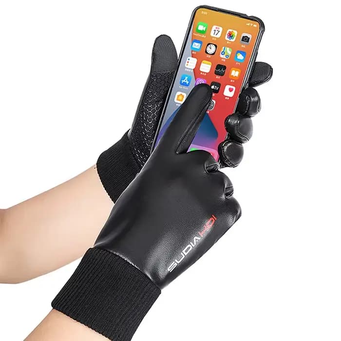 Gants d'hiver imperméables pour moto