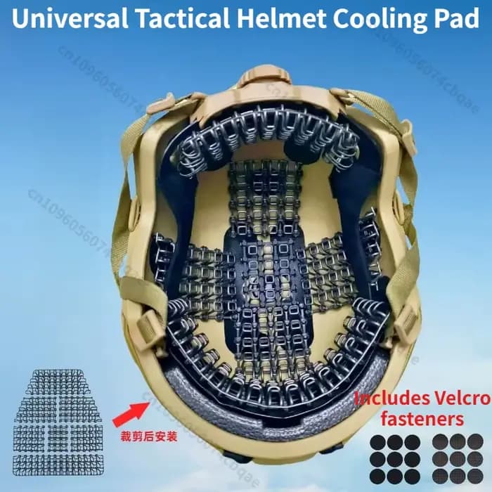 Doublure de casque tactique universelle : respirante et anti-transpiration avec un design perforé 4D