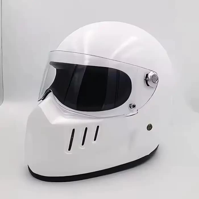 Casque intégral rétro classique en fibre de verre haute résistance