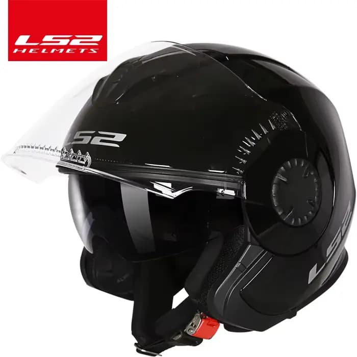 Casque de moto ouvert LS2 Verso Vintage