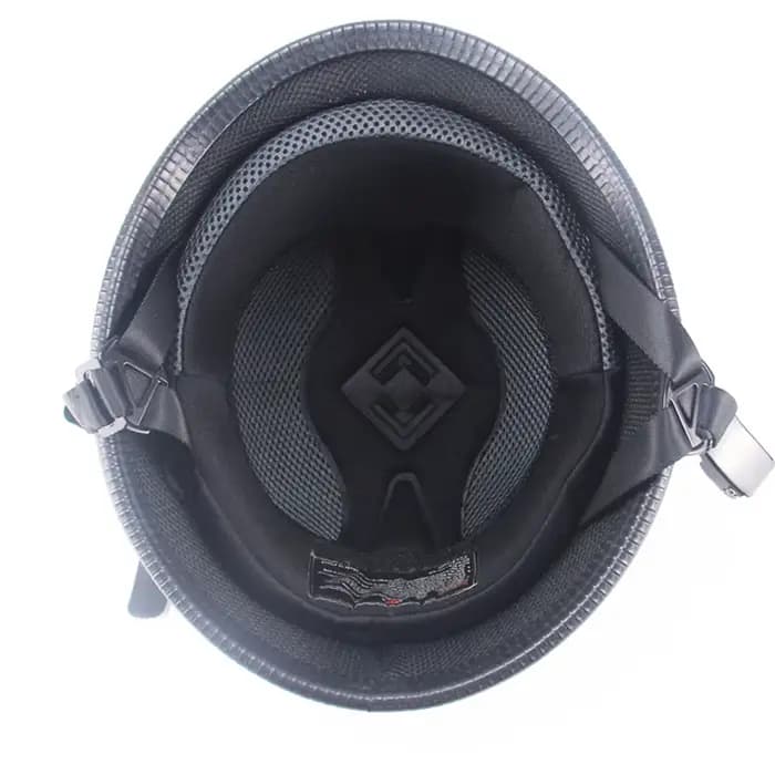 Casque de moto approuvé DOT demi-visage Vintage rétro scooter allemand