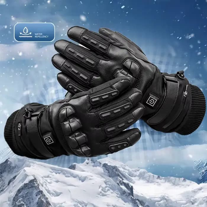 Gants chauffants d'hiver pour motards