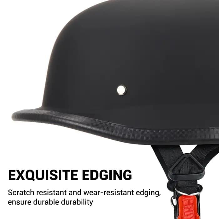 Demi-casque de Moto en cuir allemand