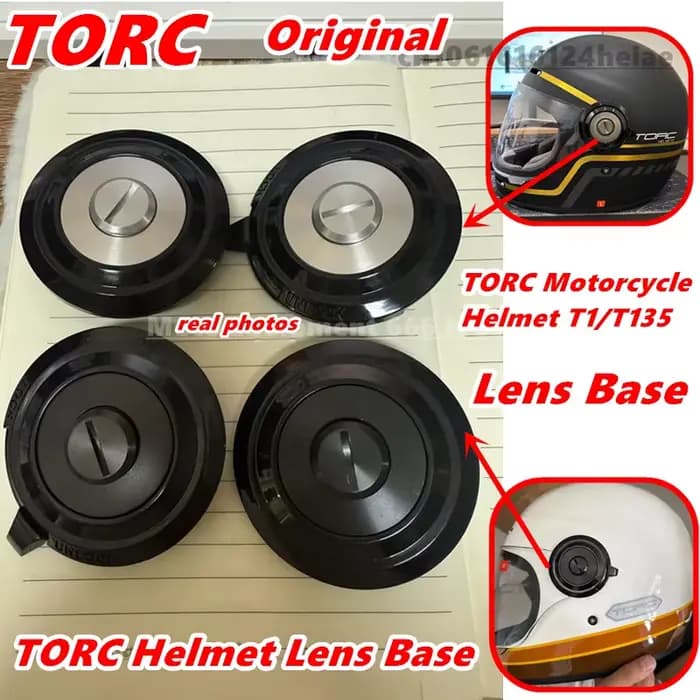 Base d'objectif T1 pour casque de moto TORC d'origine