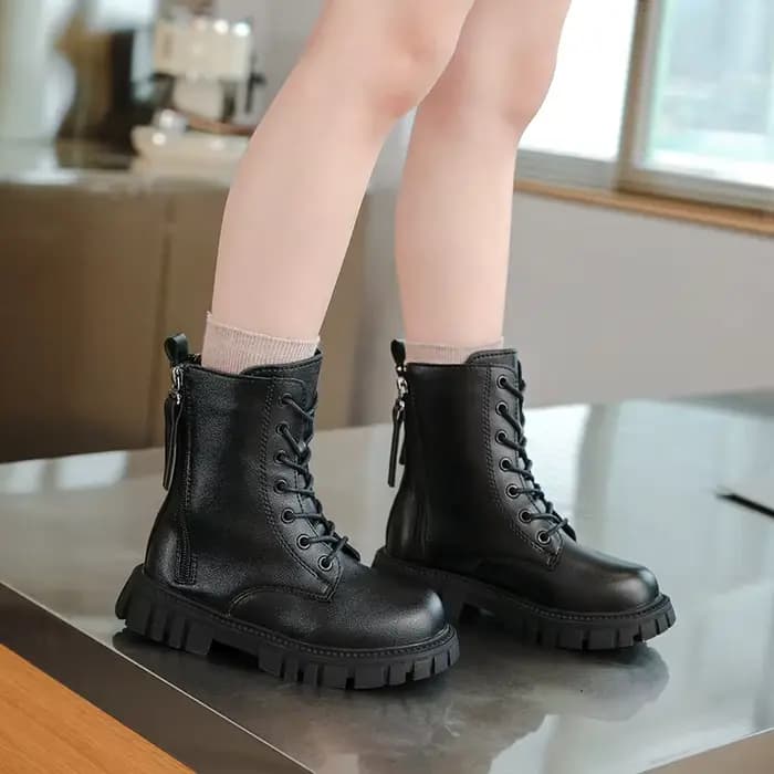 Bottes d'équitation confortables à bout rond et semelles épaisses