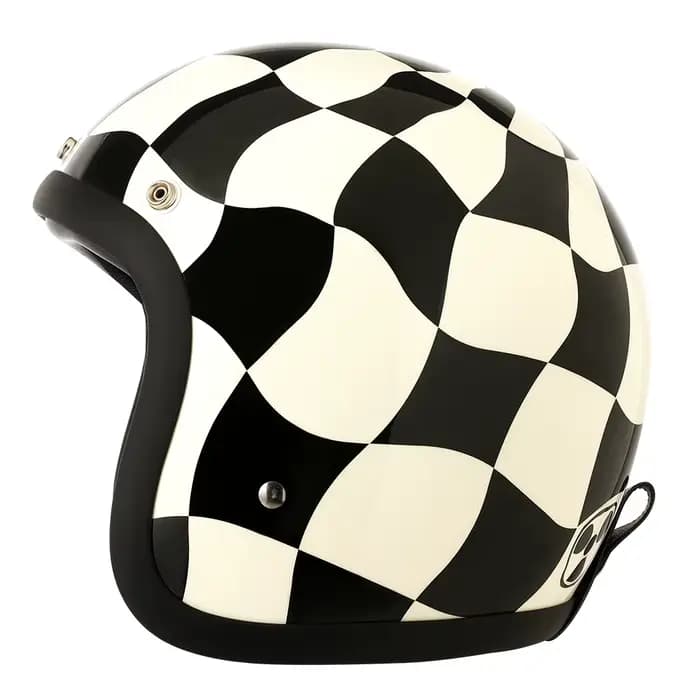 Nouveauté TT & COCASCOS Casque de Moto Jet Vintage 500TX visage ouvert rétro 3/4 demi