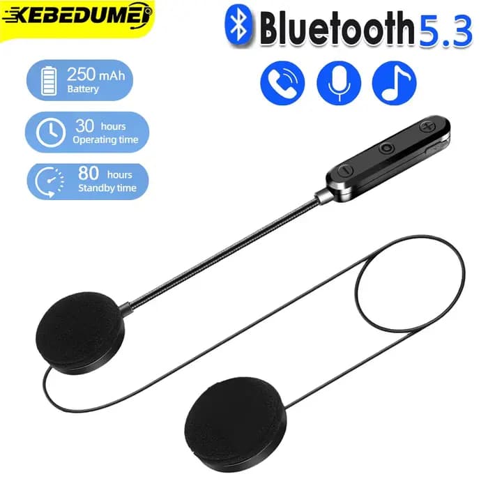 Casque de Moto casque Bluetooth 5.3 sans fil mains libres Kit d'appel stéréo pour cavalier équitation lecteur de musique MP3 Moto écouteur
