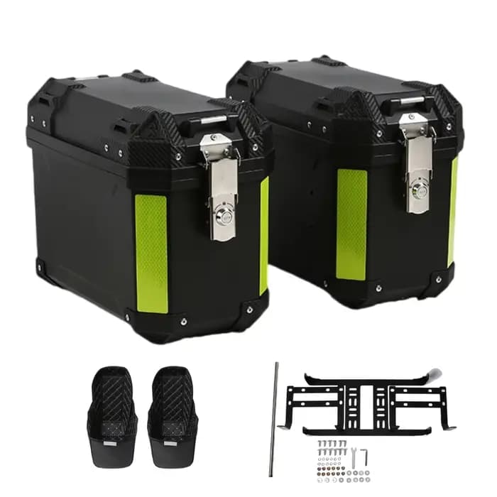 2 valises latérales robustes pour moto