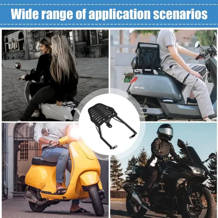 Porte-bagages réglable et polyvalent pour moto