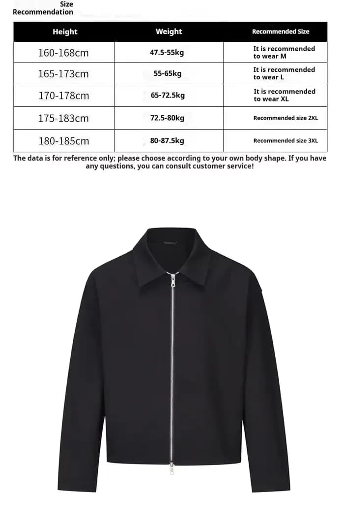 Veste à revers simple rétro de style américain