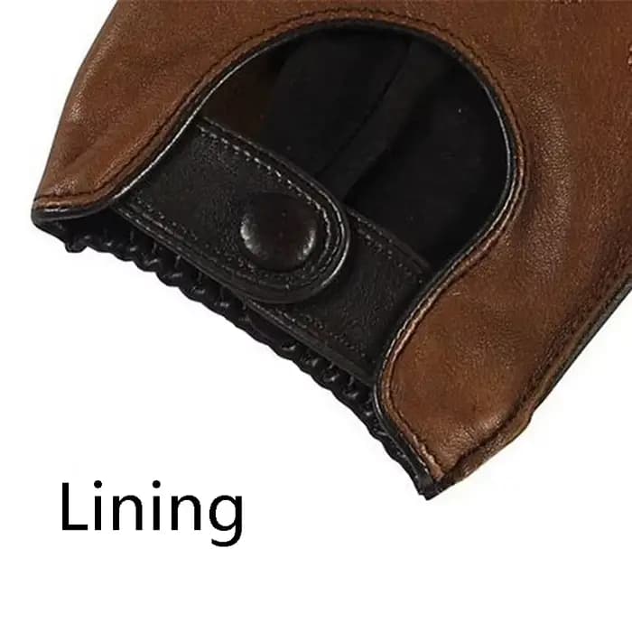 Gants en cuir véritable homme printemps automne peau d'agneau loisirs respirant écran tactile
